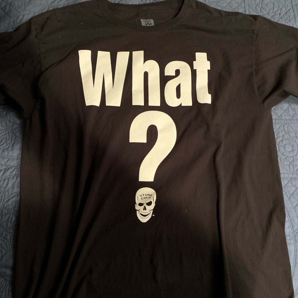 Men’s WWE Stone Cold “What?” T-Shirt XL